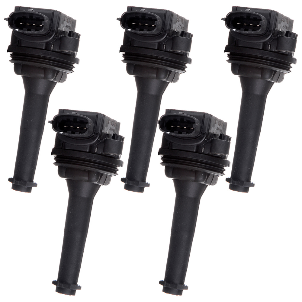 Pack Of 5 Ignition Coils For Volvo C70 S60 S70 S80 V70 XC70 XC90 L5 L6 (UF341)