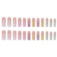 thumbnail image 6 of Fofosbeauty 24pcs Press on False Nails Tips, Coffin Fake Nails, Coffin Flaming Rainbow, 6 of 7
