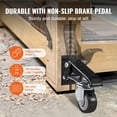 thumbnail image 4 of Ensemble de 4 Roues Pivotantes Rétractables de 165 Lbs 2.5 Pouces pour Tables et Équipements, Matériau Supérieur, 4 of 6