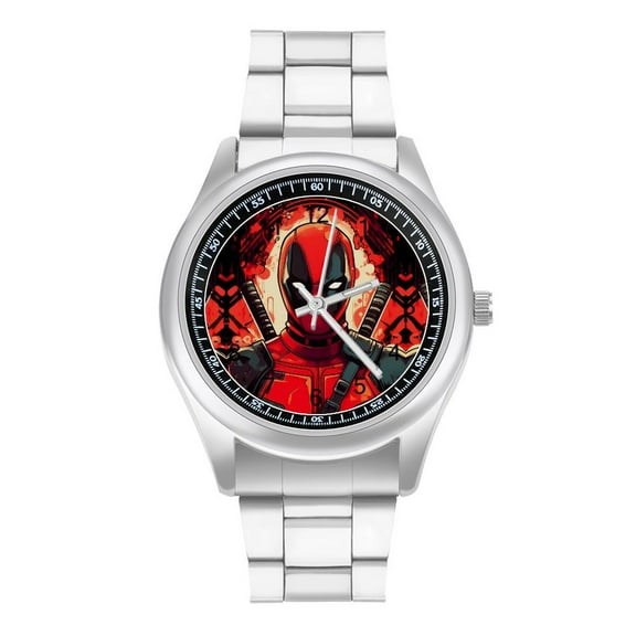 Deadpool Men's Watches Arabic Numerals Easy Reader Classic Work Business Wristwatches