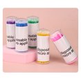 thumbnail image 2 of Tignapoo Multipurpose Eyelash and Brow Cleaning Sticks, 100-Piece Plastic Micro Brushes for Lash Extensions and Tattoo Care, Purple Bottle Packaging, 2 of 6