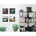 thumbnail image 4 of Car Pictures Black and White Wall Art Racing Car Canvas Prints for Men Teen Boys Room Sports Car Wall Decor 12 x 12 Inches 4 Pieces, 4 of 6
