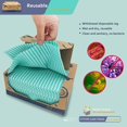 thumbnail image 3 of Atitifope Lingettes Résistantes Chiffons à Vaisselle 50 Pcs Lingettes Réutilisables Chiffons de Nettoyage Multi-Usages Serviettes, 3 of 6