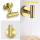 thumbnail image 5 of Nolimas Juego De Accesorios De Baño De 3 Piezas De Oro Cepillado Sus304 De Acero Inoxidable Redondo Montado En La Pared Incluye Barra De Toalla De Mano De 12.0 In, Soporte Para Papel Higiénico, Gancho, 5 of 5