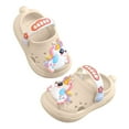 thumbnail image 4 of Hessimy Children Slippers Cute Cartoon Beach Slippers for Kids Non Slip Boys Girls Summer Shoes with Slides Sandals Outdoor Beach Pool Show cute slippers(White,5), 4 of 6