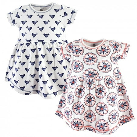 

Yoga Sprout Baby and Toddler Girl Cotton Short-Sleeve Dresses 2pk Bloom 5 Toddler