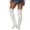White, variant on Knit Over The Knee Stockings Warm Textured Stackable Socks for Cozy Ribbed Stretchable Legwear Winter Fashion Knitted Stockings Classic Stocking Thigh High Stocking Garter Ans Tights