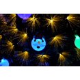 thumbnail image 4 of Ktaxon 6 FT Pre-lit Fiber Optic Christmas Tree, Artificial Xmas Tree with Lighted Top Star and Snowflakes, Multicolor LEDs, Holiday Xmas Decoration Tree for Home Office Store Party, Green, 4 of 10