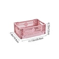 thumbnail image 3 of EARKITY Desktop Folding Storage Basket Kitchen Household Refrigerator Industrial Style Coffee Corner Sundry Organising Basket Stackable Small Size, 3 of 6