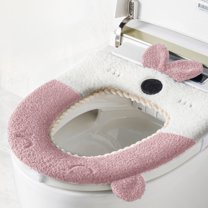 YHAICO Toilet Seat Elongated Toilet Seat Cover Toilet Seat Household Embroidery Sitting Washer Toilet Seat Cover Cute Washer Toilet Seat