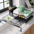 thumbnail image 1 of Kitsure Extendable Dish Drying Rack - Rust-Resist, 1 of 9