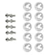 thumbnail image 2 of Kenally Juego surtido de arandelas de tornillos para coche de 10 piezas, pernos de aleación de aluminio para vehículos, Kit de arandela decorativa, Accesorios para motos Plata Kenally VI018653-05, 2 of 6
