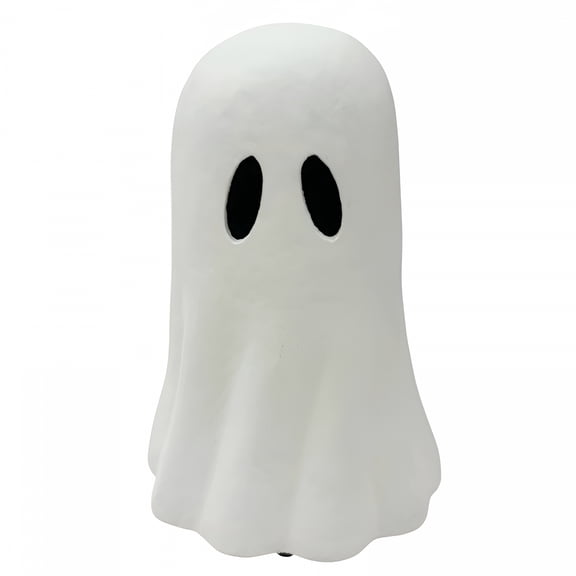 XIBUFE 2026 New Halloween Paper Mache Ghost Tabletop Decorations –Spooky Ghost Statue Cute Ghost Decor for Home Table Centerpieces Tiered Tray Decorations Party Decor 4In 2-Black White
