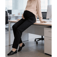 thumbnail image 4 of Amzcrzy Maternity Pants for Work Pregnancy Dress Pants Stretchy Comfy Straight Leg Business Office Slacks with Pockets, 4 of 7