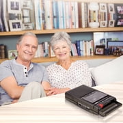 QFX Shoebox-Style Cassette Player/Recorder with Bluetooth, FM Radio, USB Input, Black, AC Adapter, RETRO-39BT