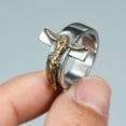 thumbnail image 3 of Mens Fashionable Alloy Jesus Cross Ring, Electroplated Individually Packed Religious Jewelry Gift, 3 of 4