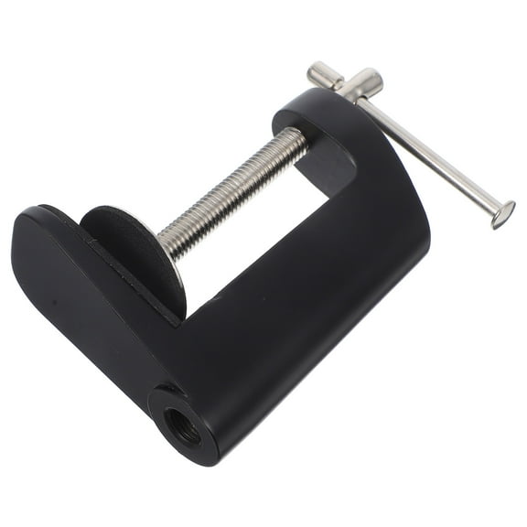 FRCOLOR Mic Clamp G Clamp Heavy-Duty G-Clamp Secure Mounting Clamp Multi-Function Desk Clamp Mounting Holder for Cameras Lights and Accessories