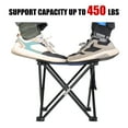 thumbnail image 5 of HEQUSIGNS 2PCS Folding Camping Stool, Portable Outdoor Camping Chair with Storage Bag, Lightweight 450 LB Bearing Capacity Chair for Adult Fishing Hiking Gardening, 5 of 7