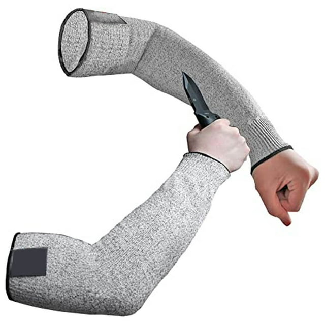1/Cut Resistant Sleeve for Arm Work Protection Safety, Open/Straight Choice.