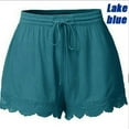 thumbnail image 3 of Pantalon Femme Couleur Unie Short en Dentelle Décontracté, 3 of 5