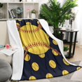 thumbnail image 2 of Cozy Soft Baseball Themed Fleece Blanket, Warm Baseball Gifts for Boys/Men/Team, Gifts for Baseball Players/Lovers, Who Loves Baseball Throw Blanket 50'' X 60'', 2 of 4