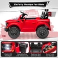 thumbnail image 4 of Ford F150 Raptor 24V Ride on Cars for Kids, Extra large Real 2 Seater Ride on Toys with Remote Control, Bluetooth, LED, Truck Storage, Electric Vehicles Ride on Truck for Boys Girls Gifts, 4 of 8
