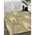thumbnail image 3 of Ahgly Company Tapis d'Intérieur Lavable à la Machine, Carré, Transitionnel, Brun Amande Foncé, Tapis de Zone, 5 Pieds Carré, 3 of 7
