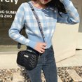 thumbnail image 5 of Moda mujer hombro bandolera Bolso de cuero casual pequeño Bolso (negro), 5 of 5