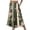 Dark Green, variant on Maxi Skirts For Women High Waist A-Line Summer Skirt Vintage Floral Print Tiered Flowy Long Skirt With Side Pockets For Beach Casual Outings Dark Gray 2XL