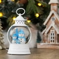 thumbnail image 6 of Christmas Snow Globes Lantern, Winter Scene with Highland Cow Christmas Tree, Musical Snowglobe with LED Lights & 6h Timer Swirling Glitter Holiday Decortaions Gifts, USB/Battery Powered, 6 of 7