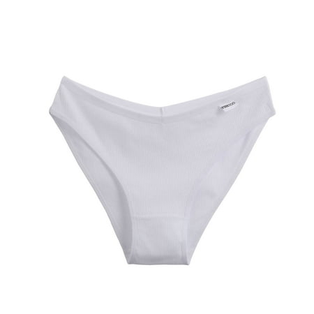 

Women Solid Panties White Sexy Briefs 1-Pack