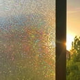 thumbnail image 1 of Película para ventana opaca autoadhesiva 3D con efecto arcoíris para privacidad, 1 of 6