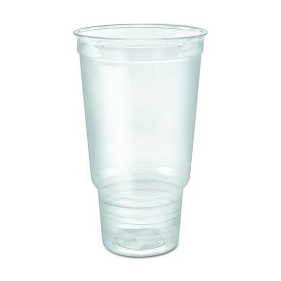 JZWAL 32AC 32 oz Ultra Clear Pedestal PET Plastic Cup (Case of 500)