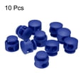thumbnail image 3 of Uxcell 10 piezas de bloqueadores de cordón de plástico de doble orificio, clip de resorte, cierre de bloqueo para cordones, paracord, azul, 3 of 7