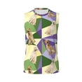 thumbnail image 6 of Lsque Labrador Retriever Dog Print Men's Cotton Blend Sleeveless Muscle Shirts (S-3XL)- Moisture Wicking, Odor Protection, UPF 30+,XX-Large, 6 of 8