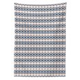 thumbnail image 2 of Abstract Tablecloth, Continuous Triangle Arrangement Bicolored Simple Modern Illustration, Rectangle Satin Table Cover for Dining Room and Kitchen, 52" X 70", Pale Eggshell Night Blue, by Ambesonne, 2 of 2