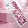 thumbnail image 4 of Funda para Xiaomi POCO F5 Pro 5G con Brillo Líquido Flotante, Purpurina, Parachoques y Anillo Giratorio Soporte, 4 of 5