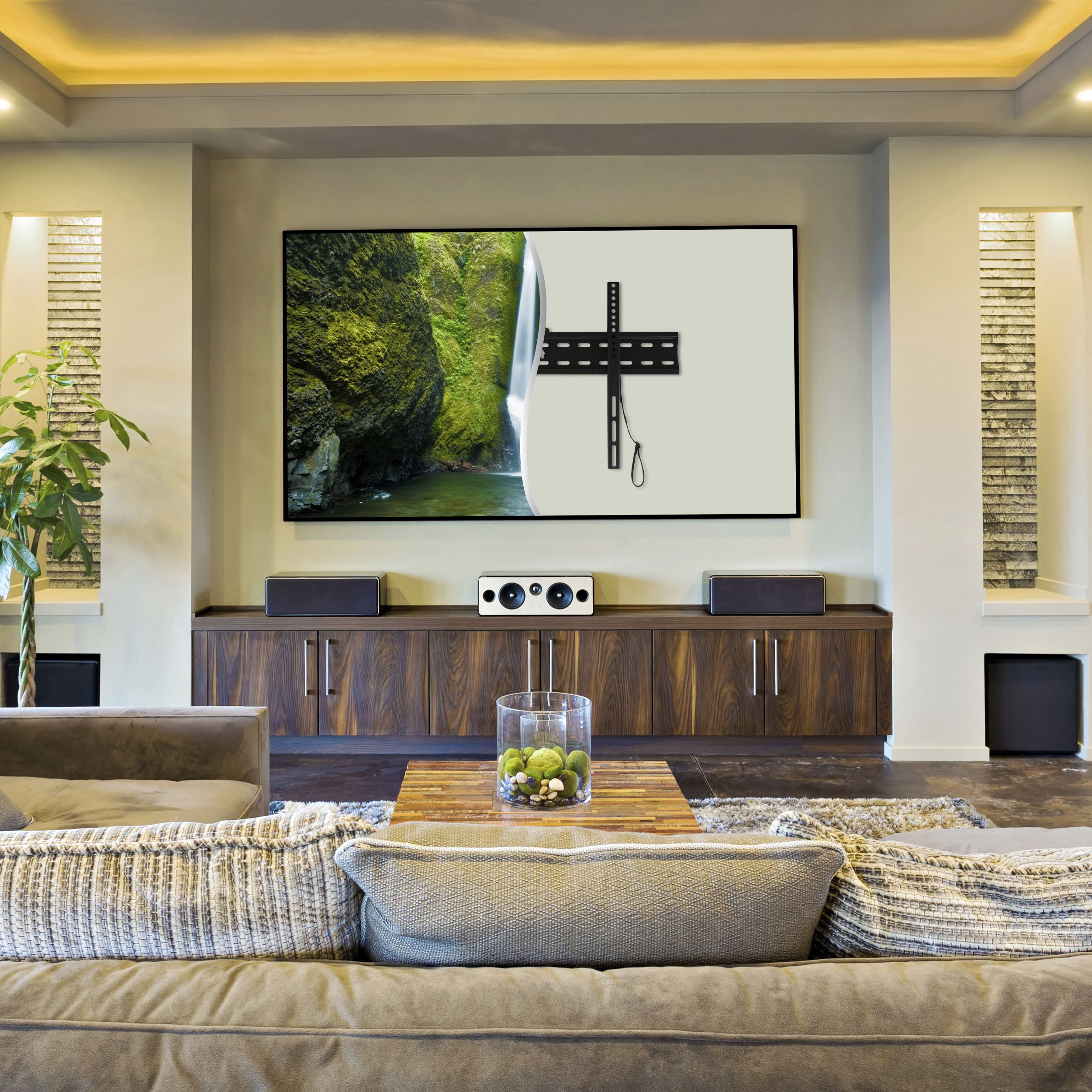 onn. Fixed TV Wall Mount for 32" to 70" TVs