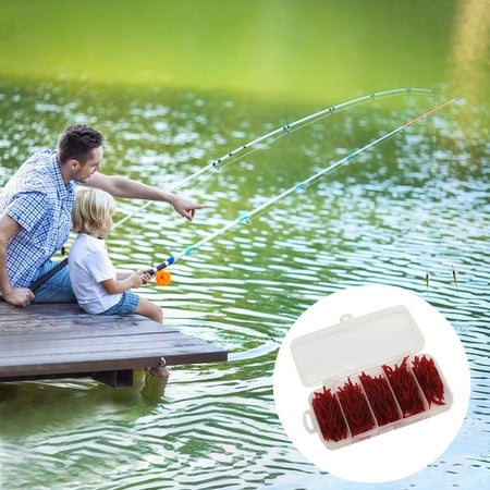 151/161/201Pcs/Box Soft Worm Fishing Lure Realistic Bionic Artificial Colorful Mealworm Earthworm Corn Bait Freshwater Saltwater Fishing Accessories