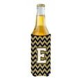 thumbnail image 2 of Carolines Treasures CJ1057-EMUK Letter E Chevron Navy Blue and Gold Ultra Beverage Insulators for slim cans  Slim Can, 2 of 2