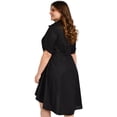 thumbnail image 3 of Vestido asimétrico Roman Fashion 9514 Negro Talla 42, 3 of 5