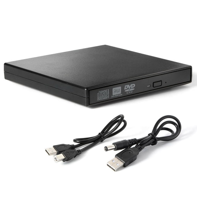 USB 2.0 External CD/DVD ROM Player Optical USB 2.0 External DVD Drive DVD RW Burner Reader Writer Laptops PC Windows 7/8/10
