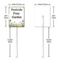 thumbnail image 6 of Eveokoki Pesticides Free Garden Yard Sign With Stake 4.6X6 Inches Wildflowers Yard Sign Garden Farm Lawn Decor Weatherproof Aluminum Sign for Outdoor Use Easy Install, 6 of 6