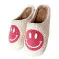 thumbnail image 4 of PacificPlex Womens Slippers Plush Happy Face 11-12, Pink, 4 of 4