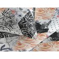 thumbnail image 3 of Ambesonne Floral Design Quilted Bedspread Set 3 Pcs, Geometric Lozen Rose, King, White Charcoal Grey Amber, 3 of 4