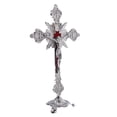 thumbnail image 1 of Crucifix Jesus Standing Cross Figurine Great Gift For Chapel Decor, 1 of 8