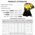 thumbnail image 3 of Gvmfive Women's Sunflower Cold Shoulder Dress U Neck Short Sleeves Dress, 3 of 3