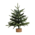 thumbnail image 4 of Árbol de Navidad de mesa Árbol de Navidad realista con base de madera maciza Decoración para 60 centímetros, 4 of 9