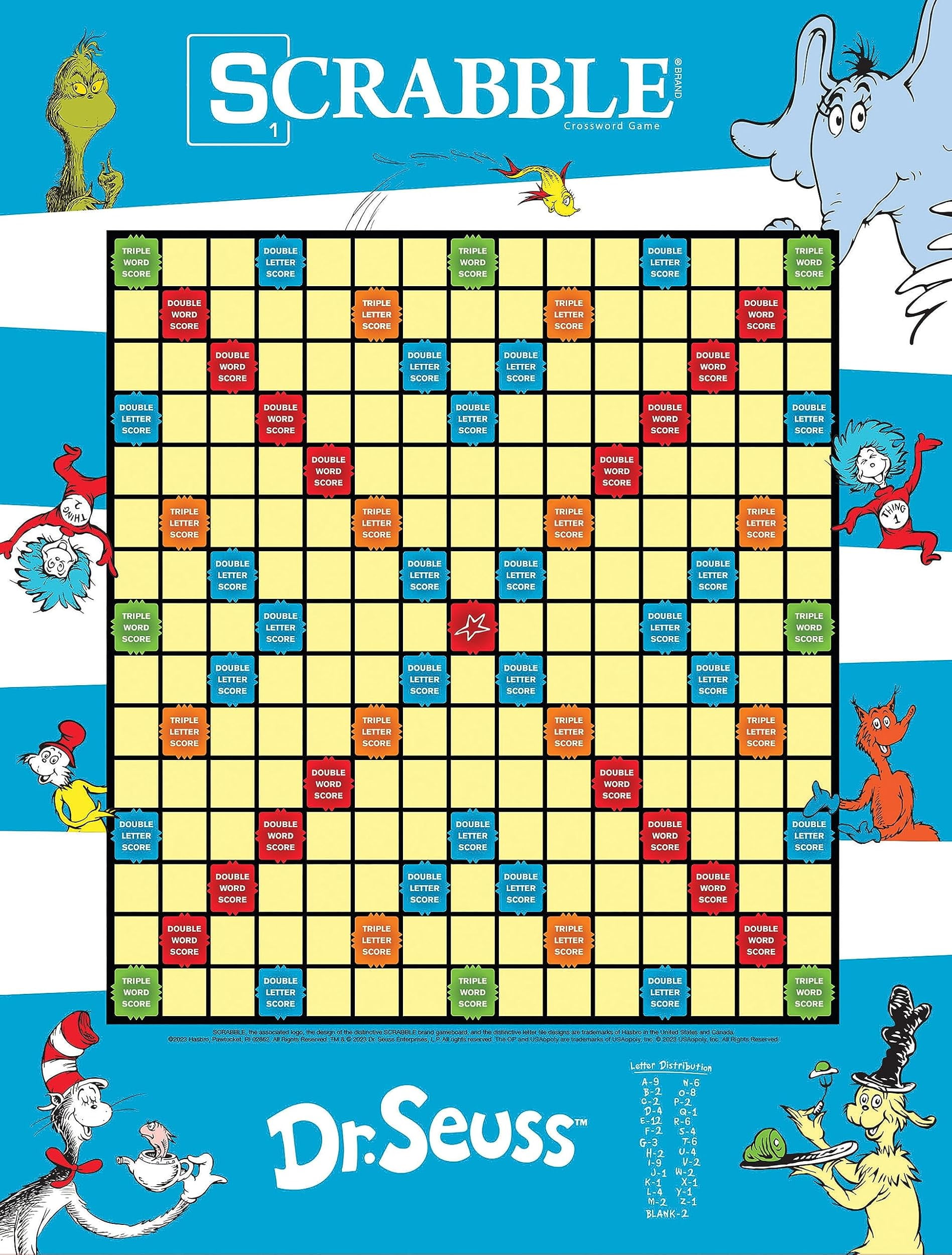 SCRABBLE: Dr. Seuss Board Game | Official Scrabble Game with a Rhyming Twist