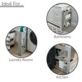 thumbnail image 4 of Simplify 3 Tier Slim Slide Out Plastic Storage Cart in Grey for Laundry Room or Closet, 4 of 10